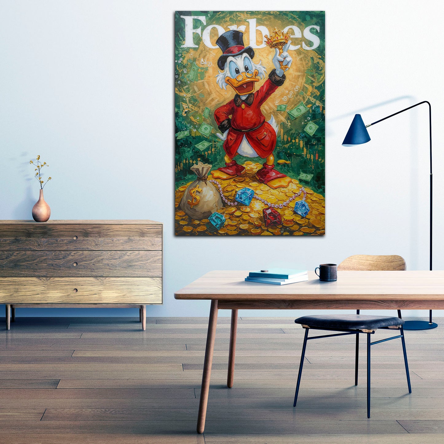 Pop Art denaro papero successo quadro