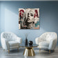 Pop Art Gaga ritratto in bianco nero con tipografia quadro