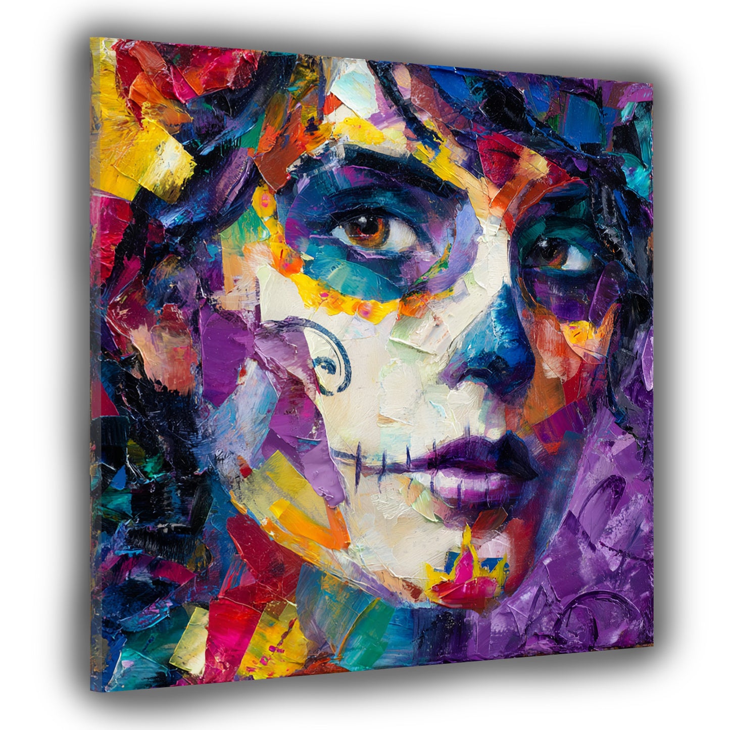 Pop Art La Catrina ritratto messicano colorato quadro