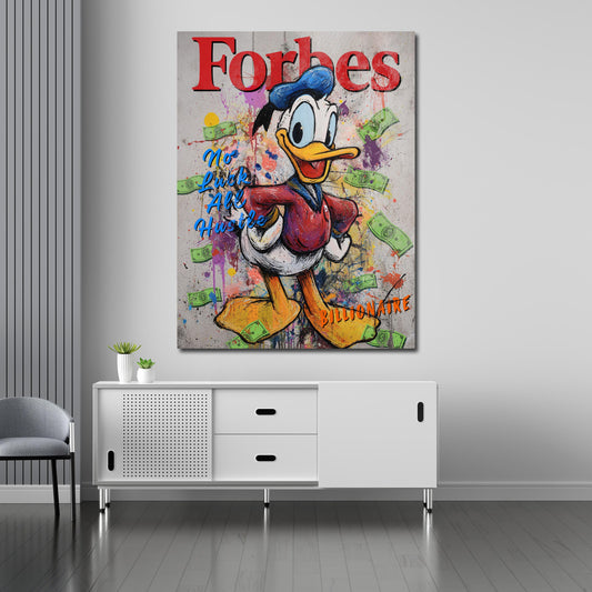 Pop Art papero soldi motivazione billionaire quadro