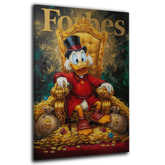 Pop Art papero trono ricchezza quadro