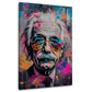Pop Art ritratto Albert scienziato cool colori vivaci quadro