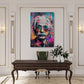 Pop Art ritratto Albert scienziato cool colori vivaci quadro