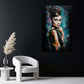 Pop Art ritratto audrey colori vivaci stile elegante quadro