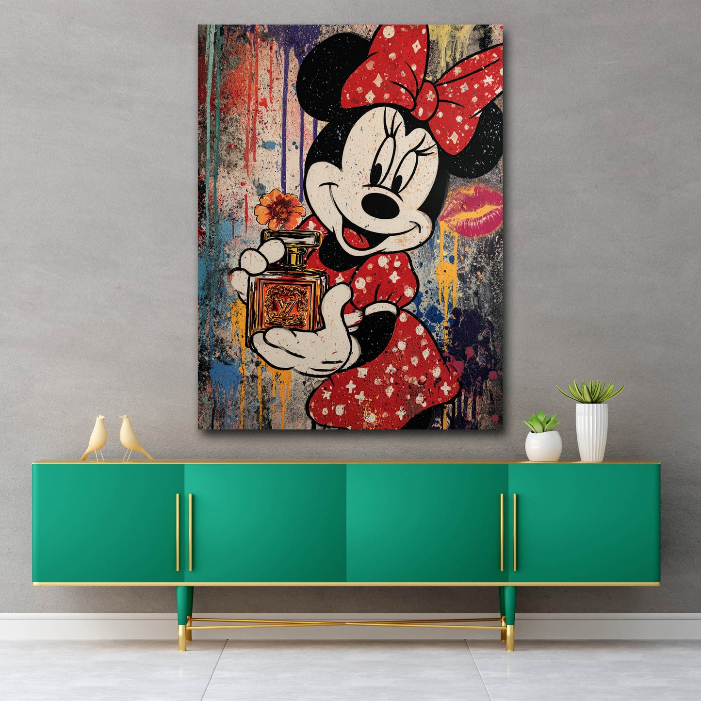 Pop Art topo profumo lusso moda colorato quadro