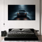 Porsche Cayenne con Rule Your World nella nebbia notturna quadro