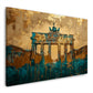Porta di Brandeburgo oro turchese dai toni caldi quadro