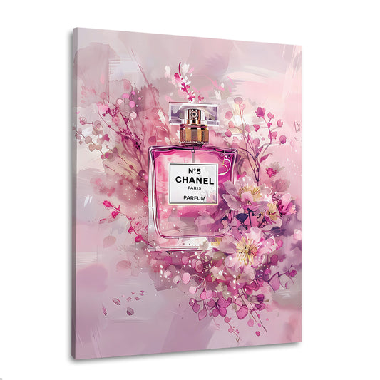 Profumo floreale rosa chanel eleganza artistica quadro