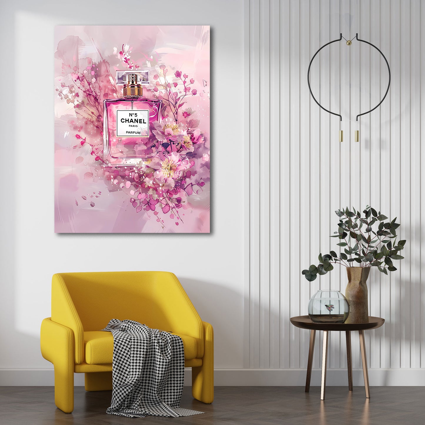 Profumo floreale rosa chanel eleganza artistica quadro