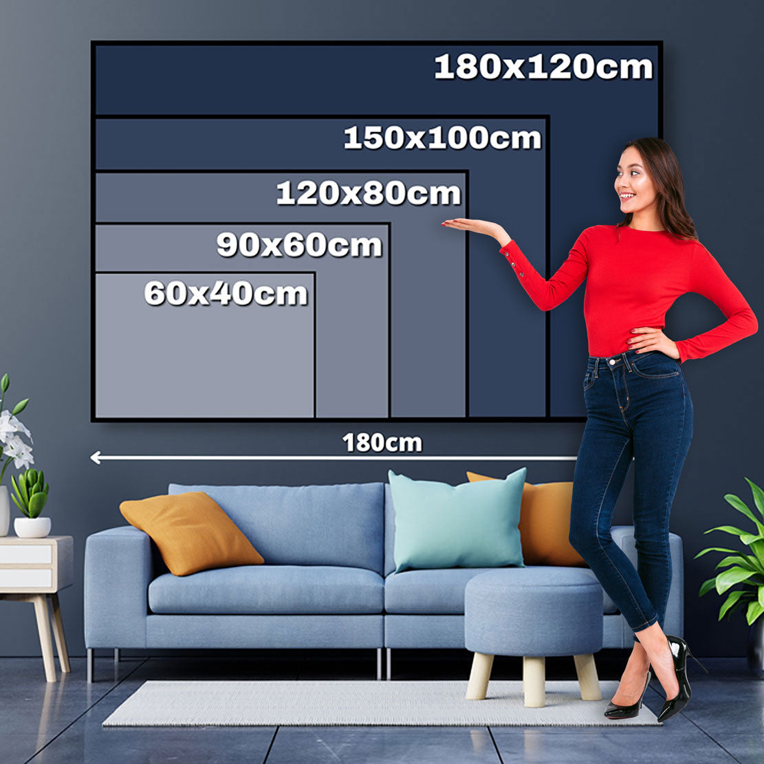 Quadro corridore astratto in corsa