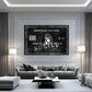 Quadro motivazionale Hustle Silver Soldi e Mindset