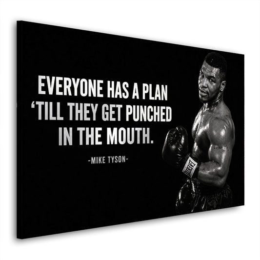Quadro moderno Motivazione Mike, Everyone has a Plan
