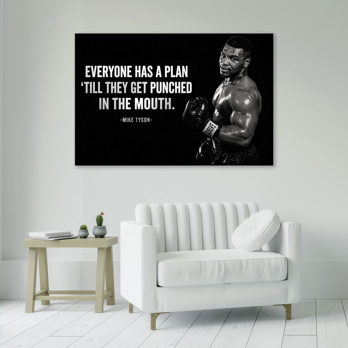 Quadro moderno Motivazione Mike, Everyone has a Plan