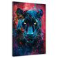 Quadro pop art pantera luminoso moderno colorato