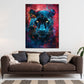 Quadro pop art pantera luminoso moderno colorato