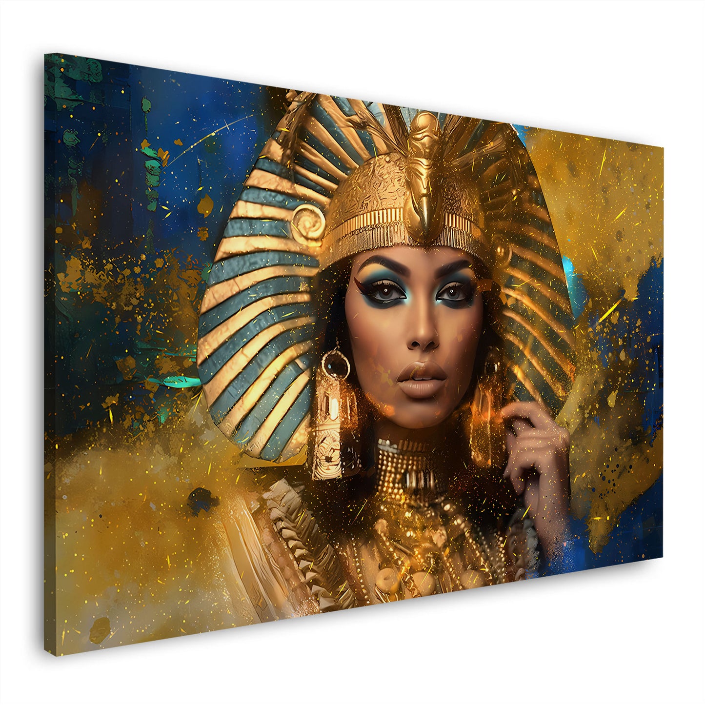 Regina egizia ritratto oro fantasia quadro