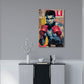 Ritratto Ali pugile iconico stile Pop Art colori forti quadro