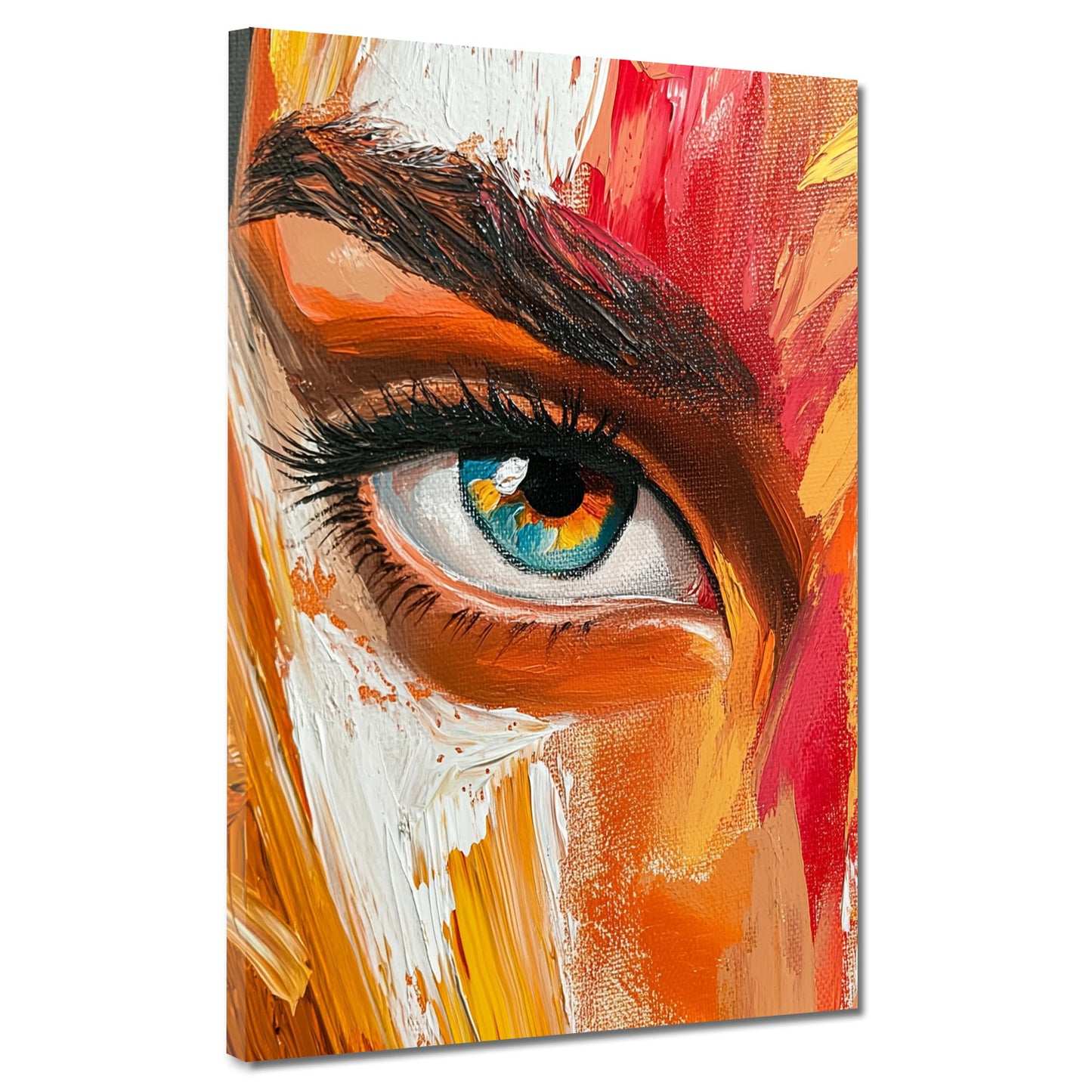 Ritratto astratto occhio e sguardo quadro