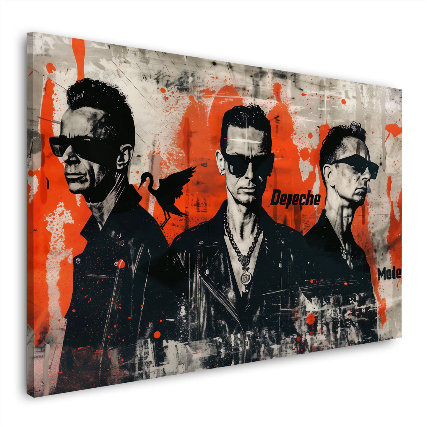 Ritratto band Depeche Mode stile Pop Art colorato quadro