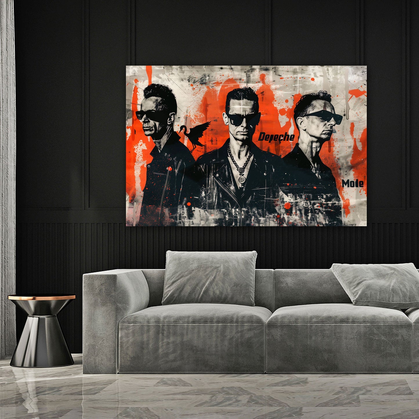 Ritratto band Depeche Mode stile Pop Art colorato quadro