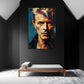 Ritratto pop art di Bowie espressivo e colorato quadro