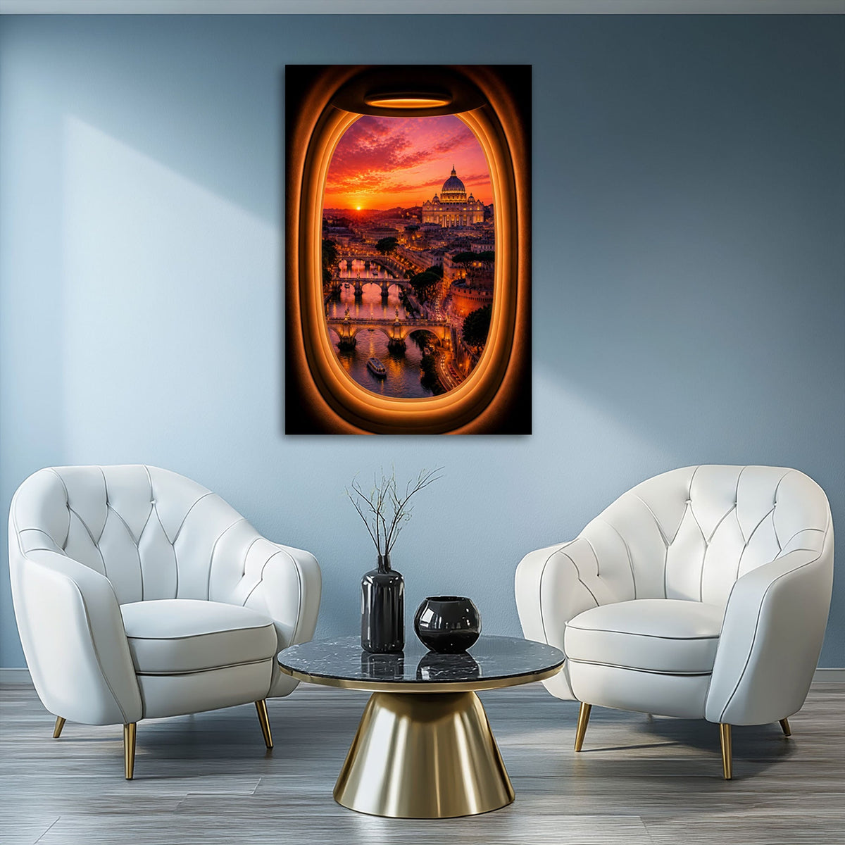Quadro Roma cupola ambientato