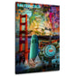 San Francisco Pop Art ponte Golden Gate colorato quadro
