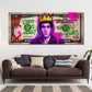 Scarface Il Mondo e Tuo Dollari Pop Art Graffiti moderno quadro