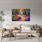 Quadro sentiero impressionista ambientato