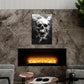 Skull espressivo drammatico con colori brillanti quadro