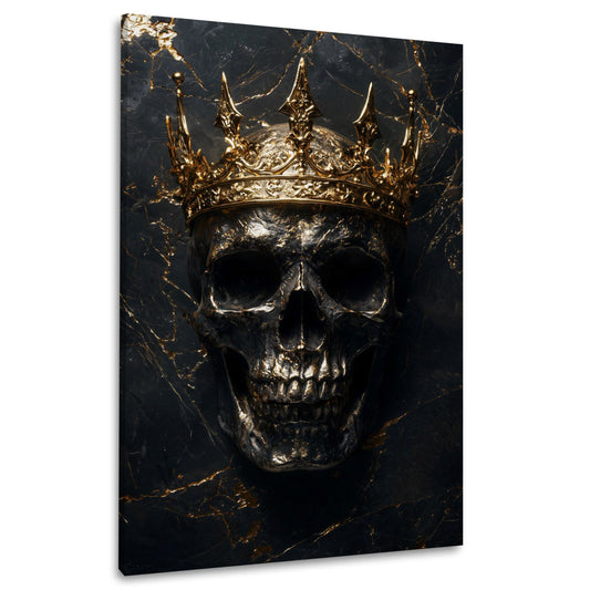 Skull king scuro espressivo con colori brillanti quadro
