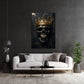 Skull king scuro espressivo con colori brillanti quadro