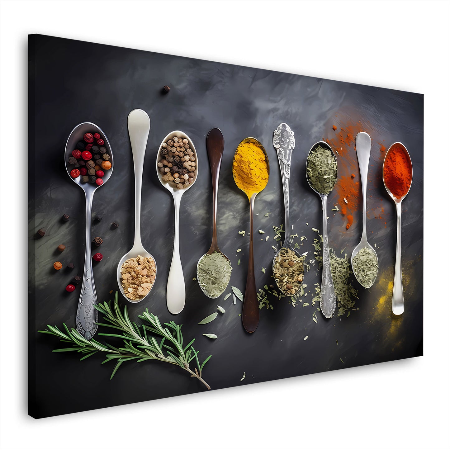 Spezie colorate arte da cucina moderna quadro