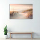 Spiaggia dune mare tramonto colori pastello quadro