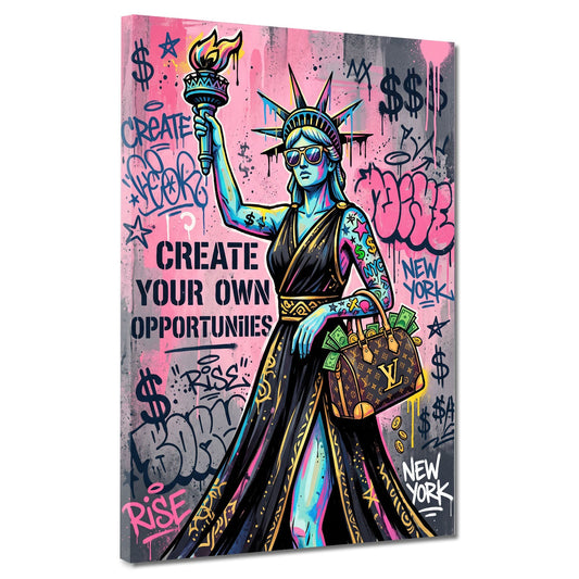 Statua della Libertà con borsa di lusso New York Pop Art quadro