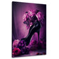 Stiletto fiori pop art in composizione armoniosa quadro