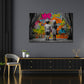 Street Art bambini mano nella mano amore graffiti quadro