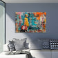 Street Art color the world scritta ragazza con valigia pace quadro