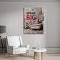 Street Art giraffa vasca da bagno ratto graffiti dream big quadro