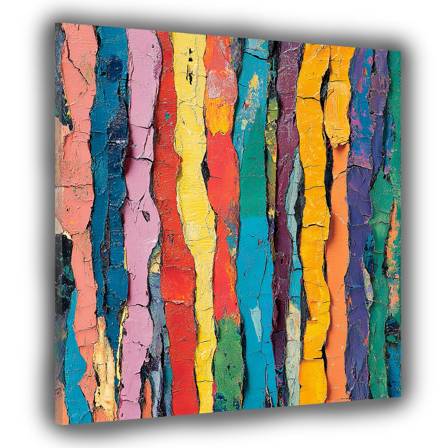 Strutture astratte linee verticali quadro