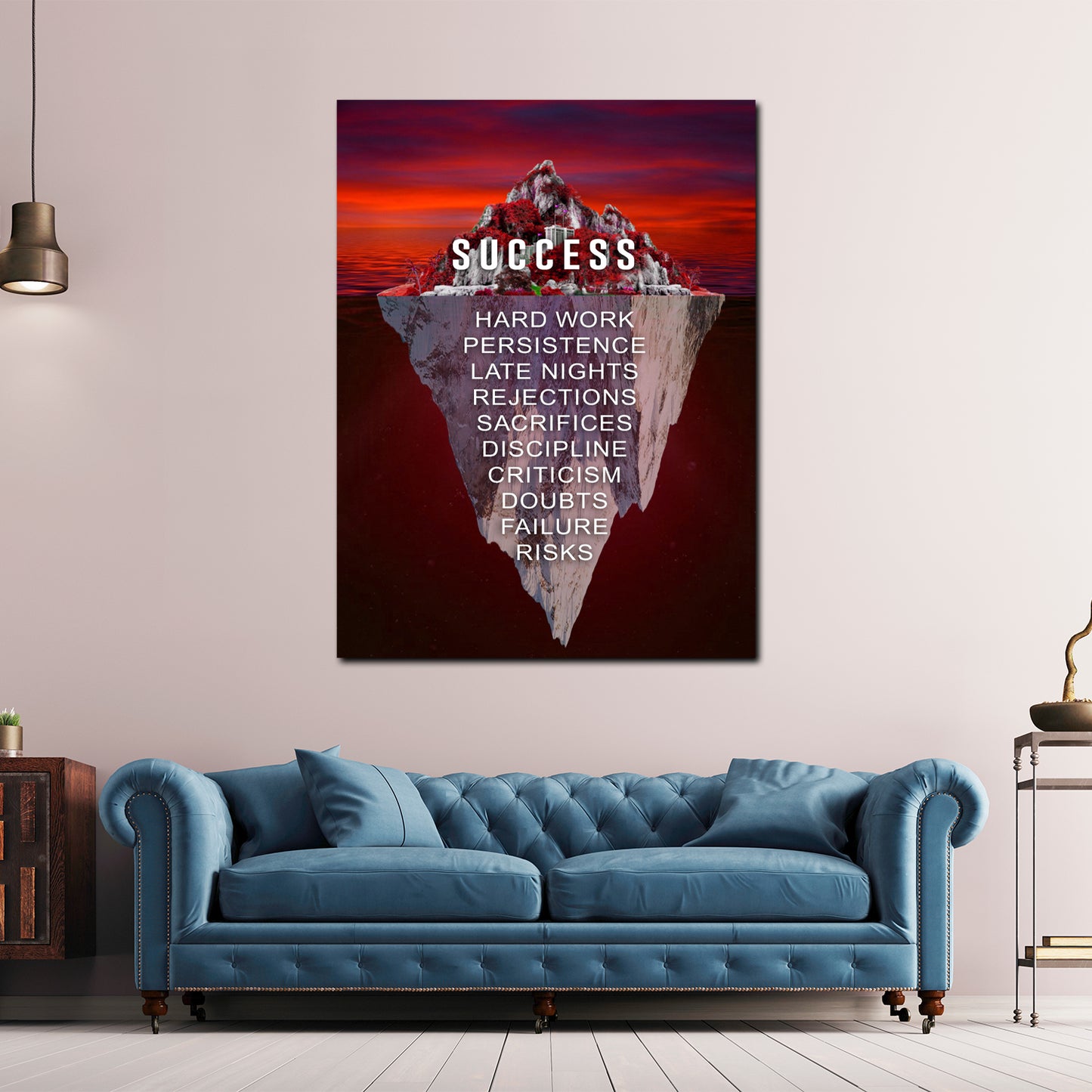 Success motivazione duro lavoro disciplina sacrifici quadro