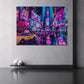 Times Square di notte neon pop art quadro - Mockup 2