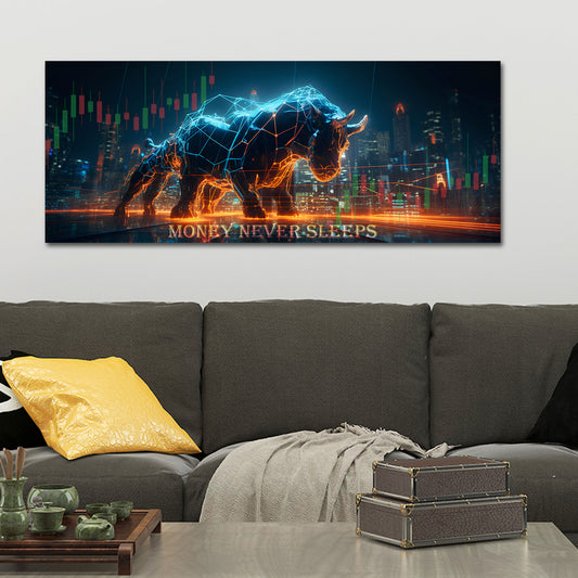 Toro borsa trading grafico motivazione business successo quadro
