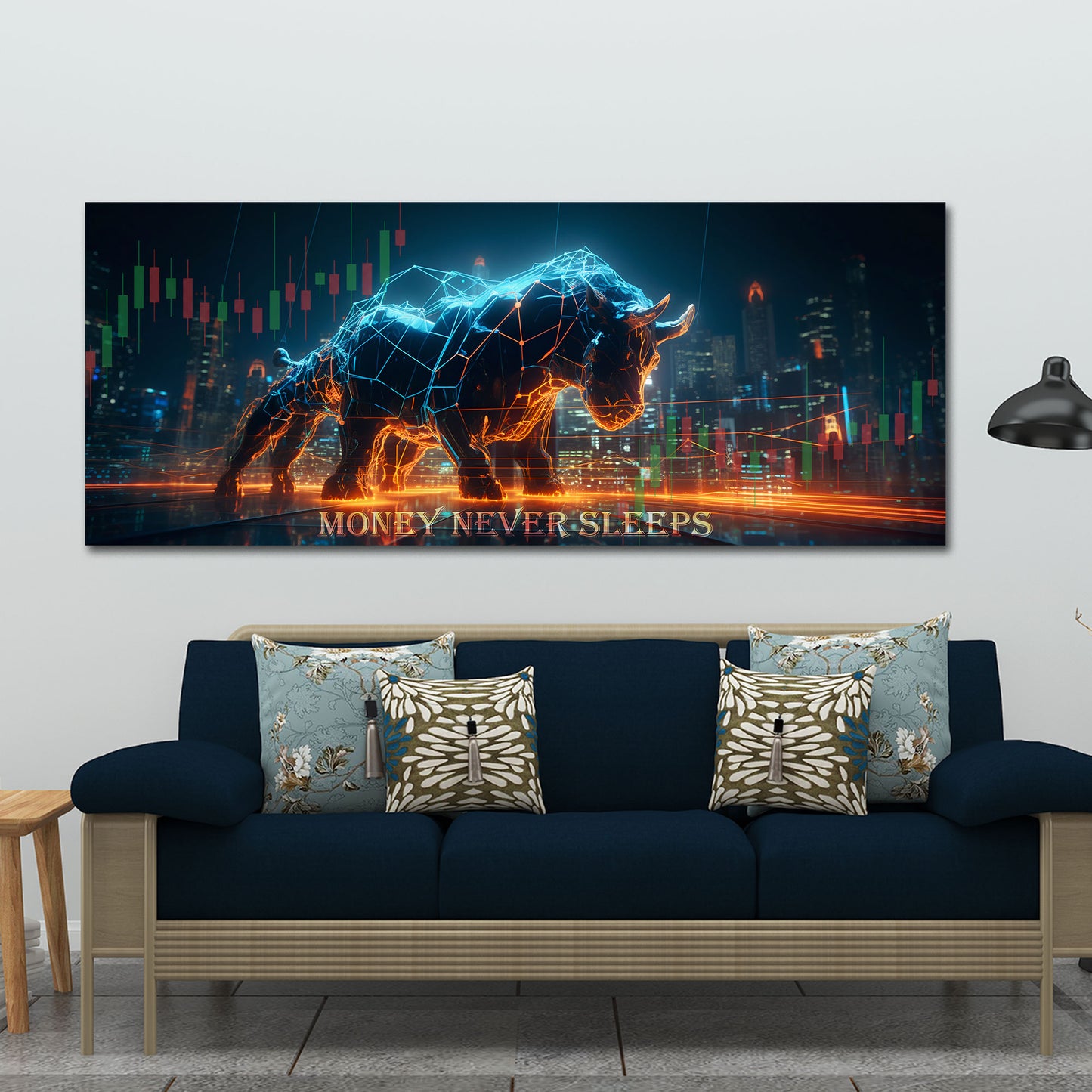 Toro borsa trading grafico motivazione business successo quadro
