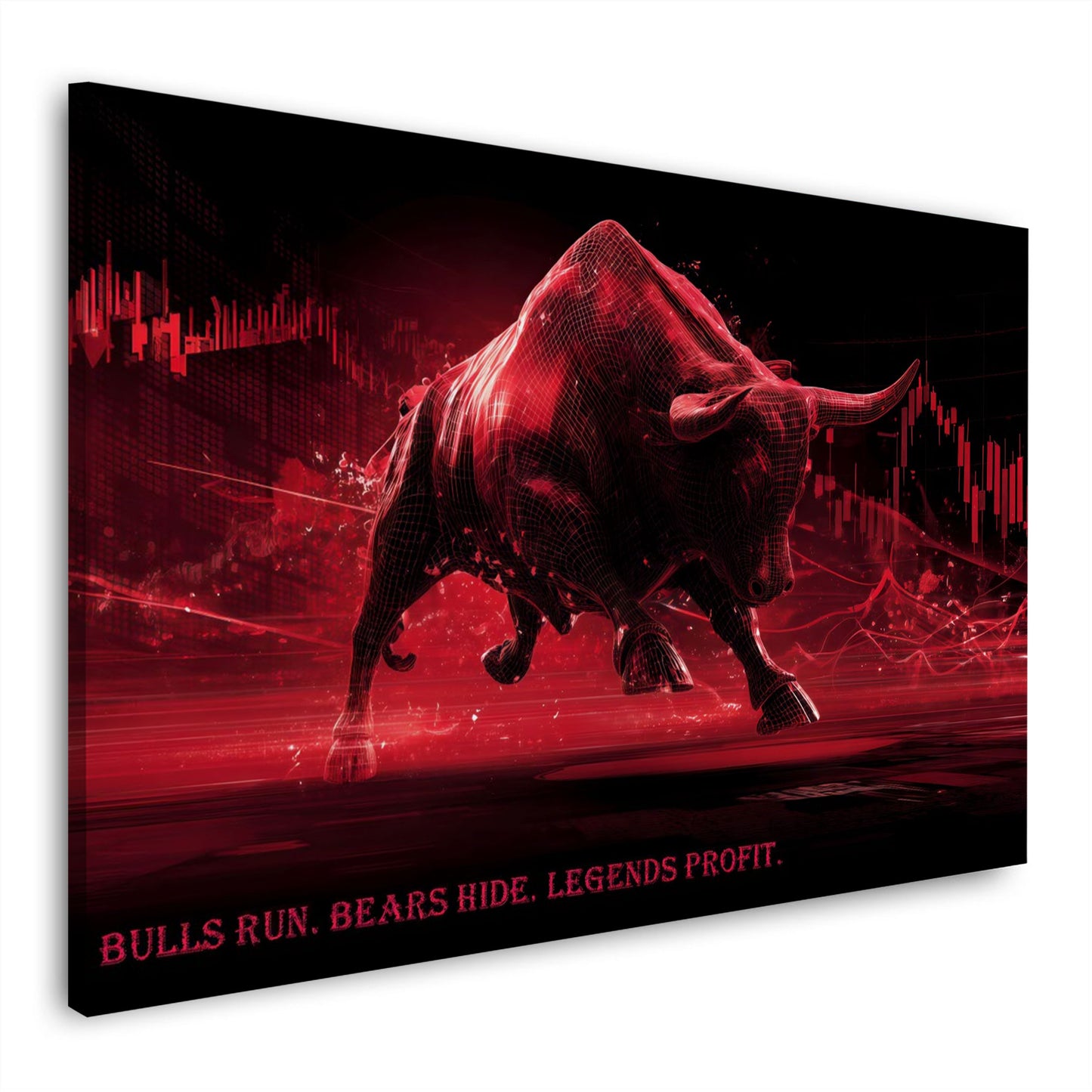 Toro borsa trading successo mercato azioni denaro quadro