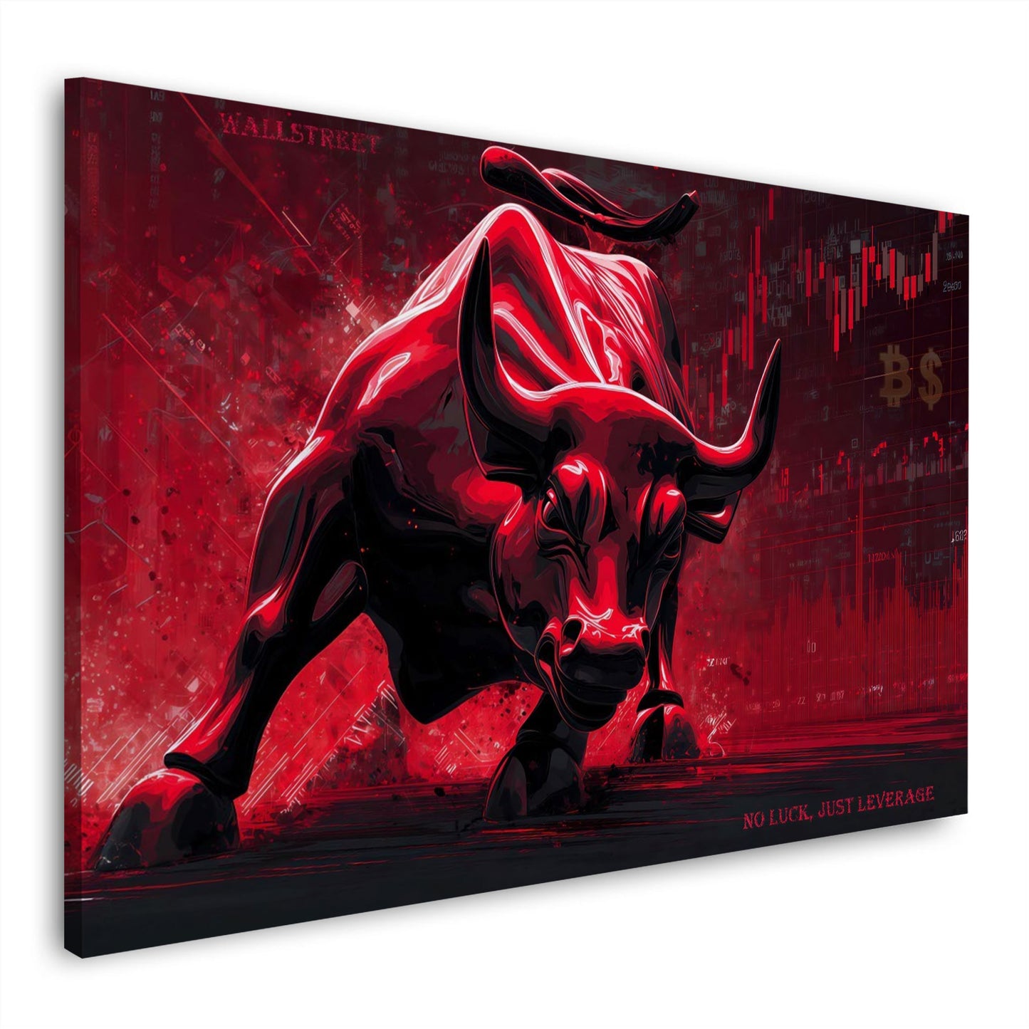 Toro della borsa wall street denaro e successo business quadro