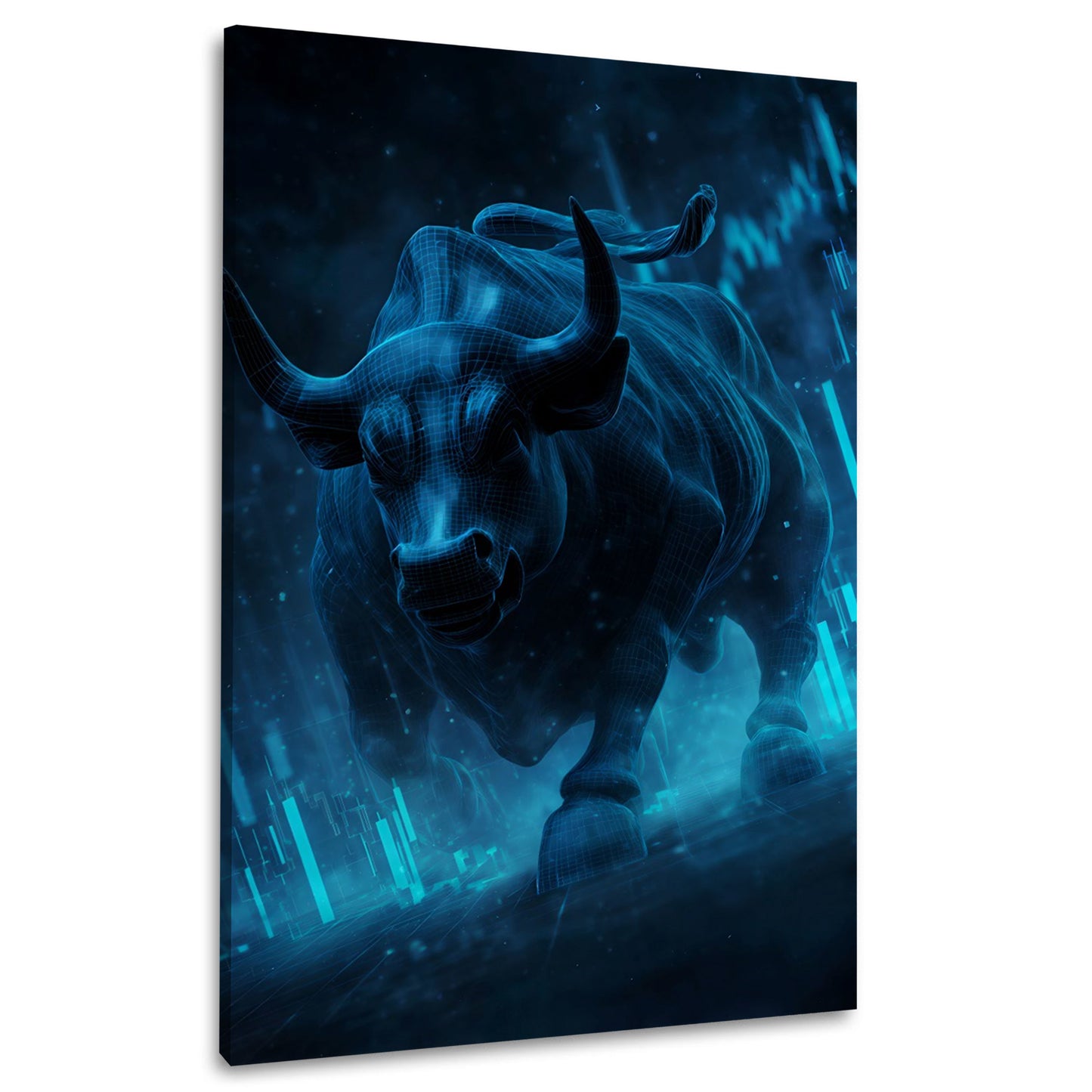 Toro finanza digitale motivazione successo grafico trading quadro