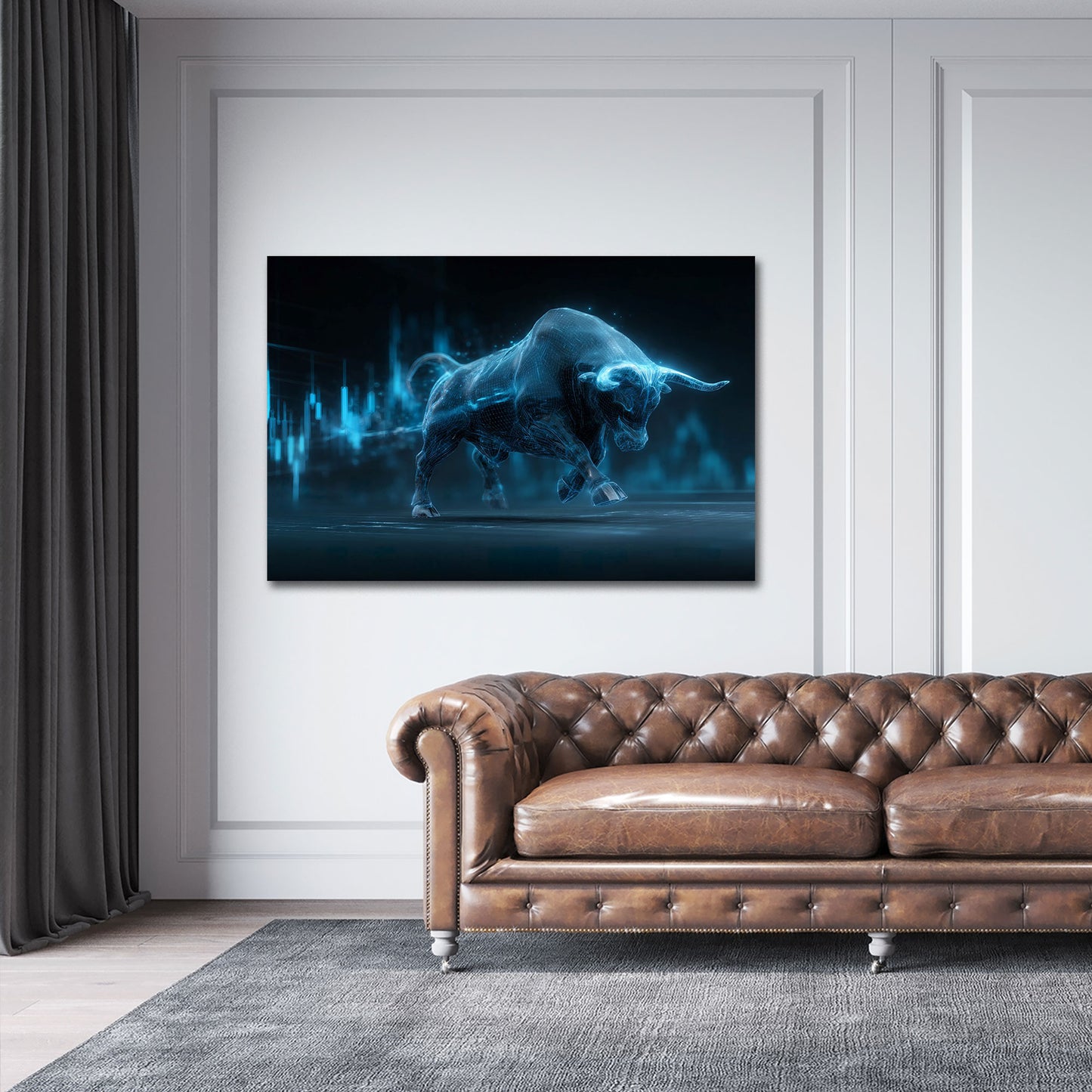 Toro finanza digitale motivazione successo in movimento quadro