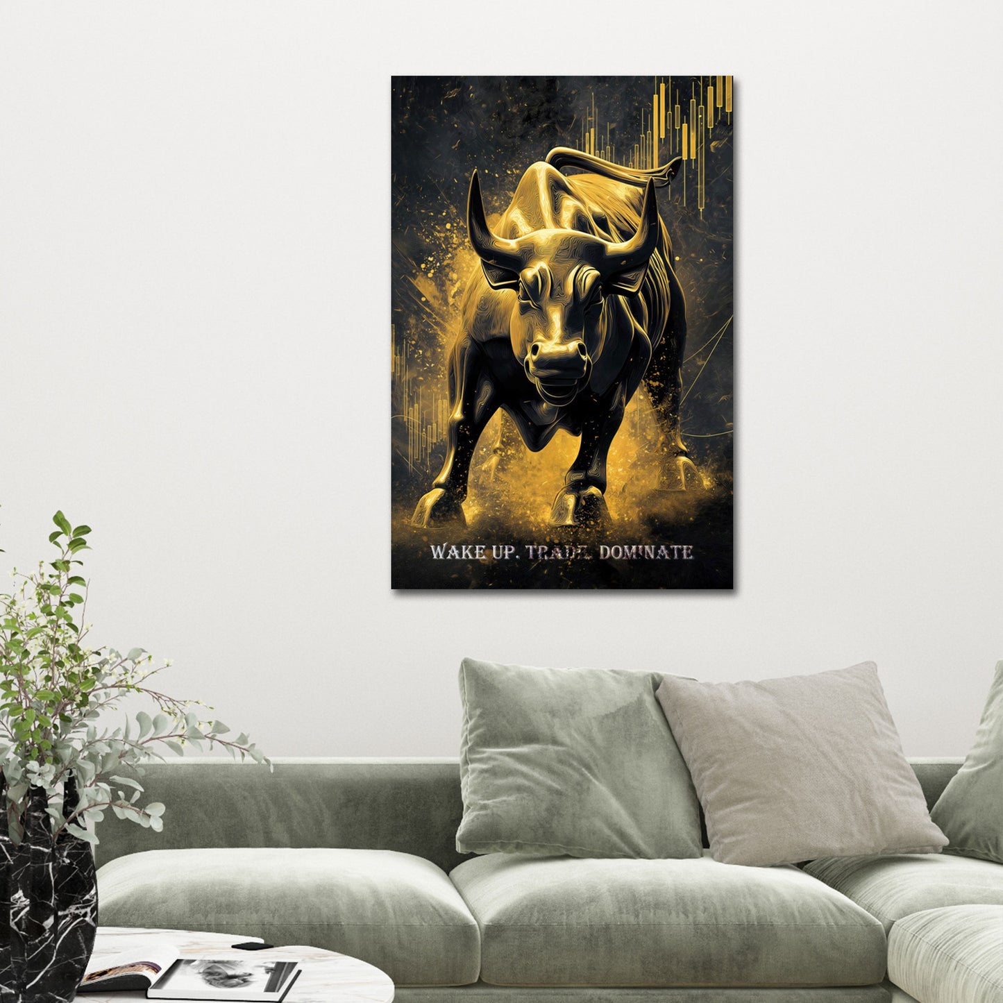 Toro oro borsa trading successo wake up domina quadro