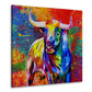 Toro spagnolo pop art colorato arte animale quadro
